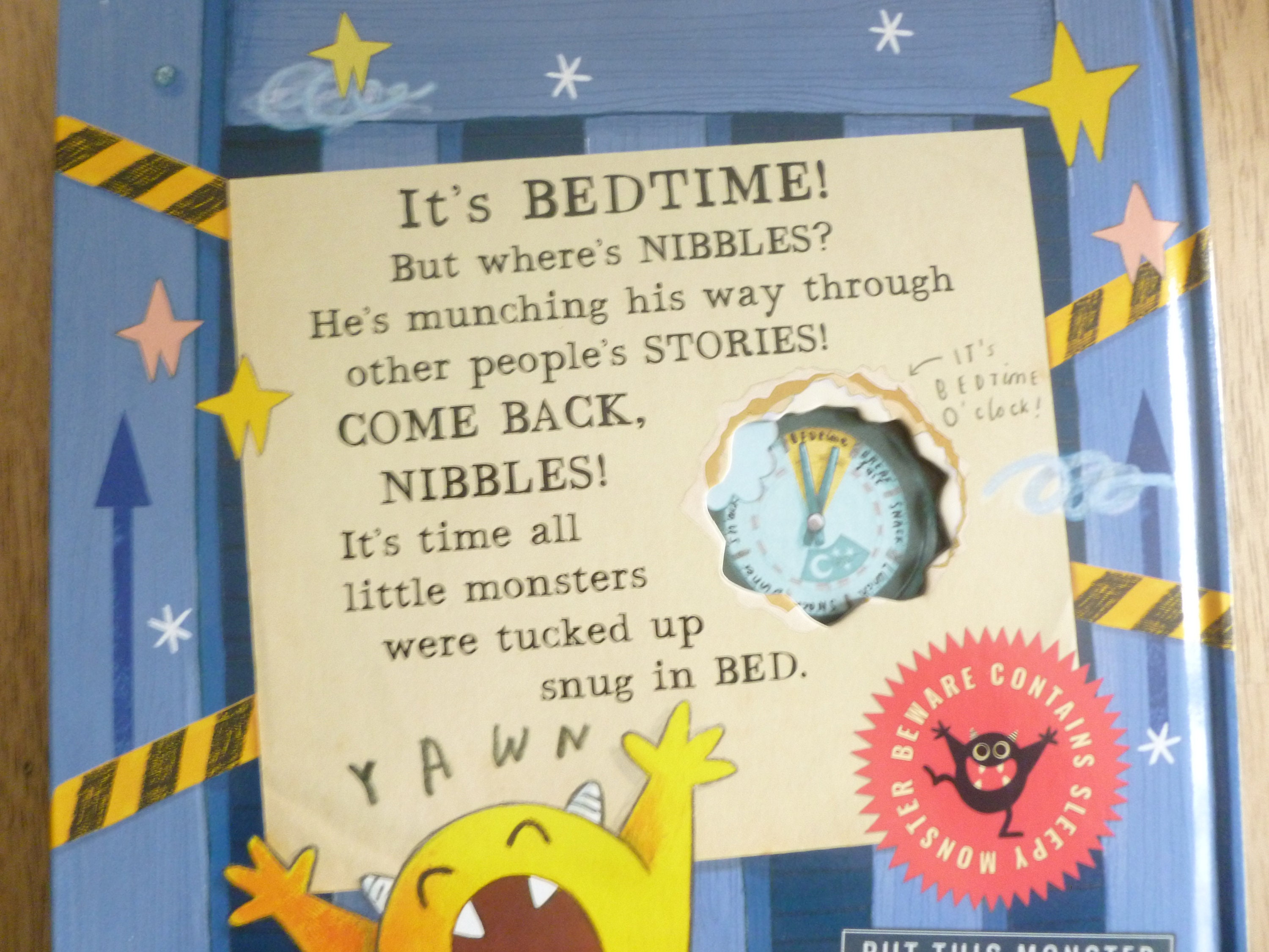 Nibbles the Book Monster's the Bedtime Book hardcover by Usborne Books NEW Etsy