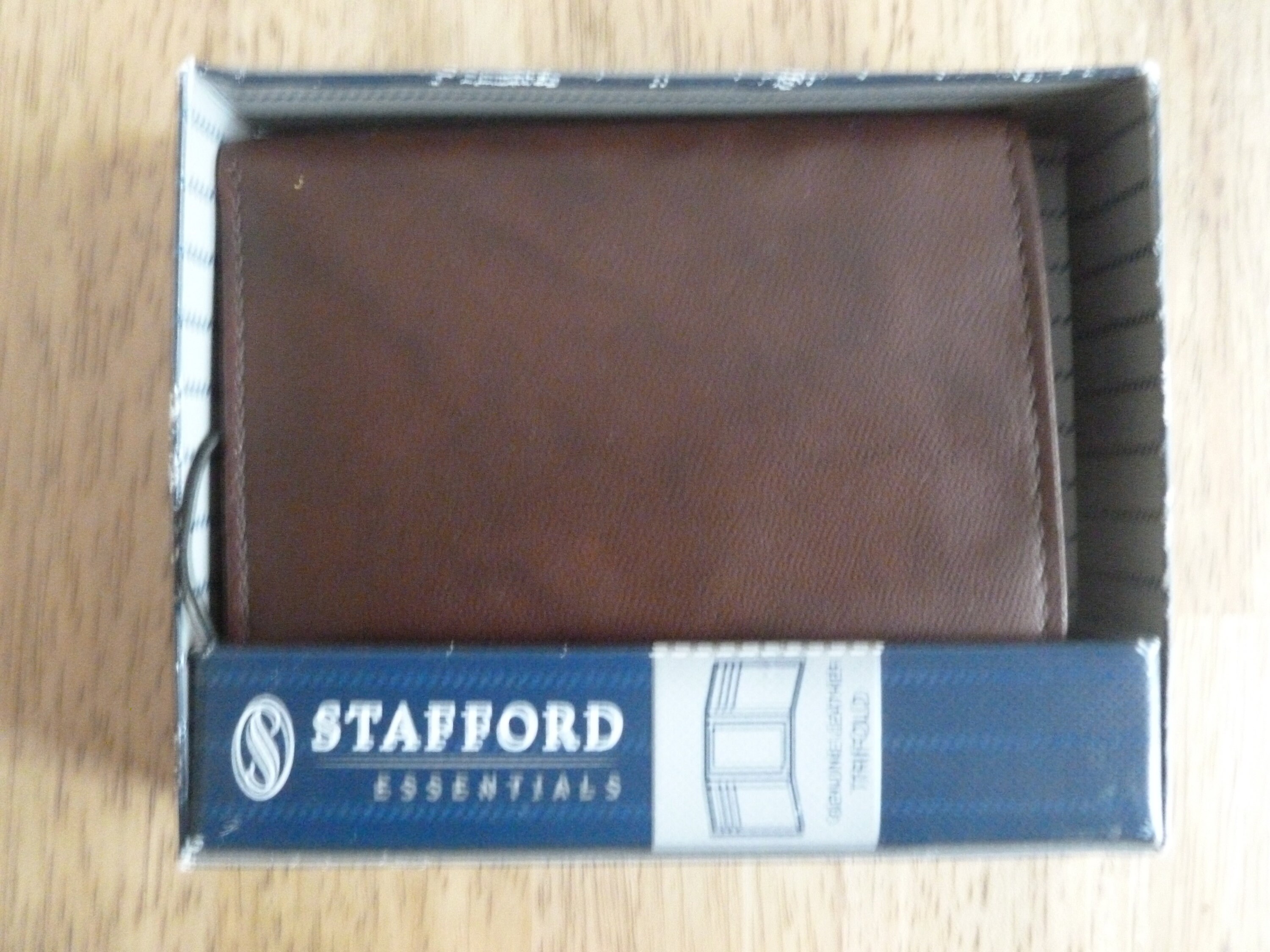 Tri Fold Leather Men