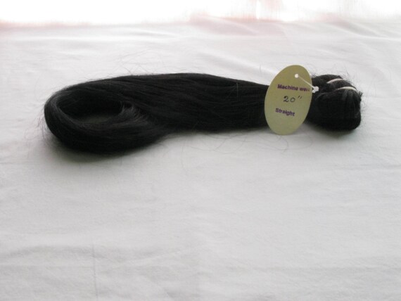 Black Stiff Indian 100 Natural Hair Extensions 45 72 Cm 18 Etsy