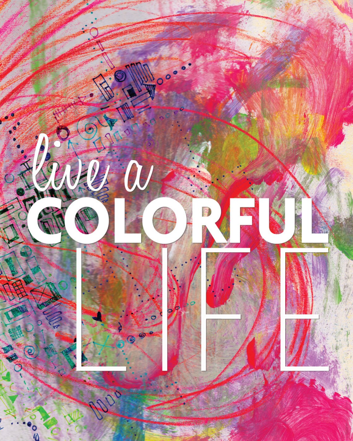 Colorful Art Print Custom Art Print Framable Art Home Etsy