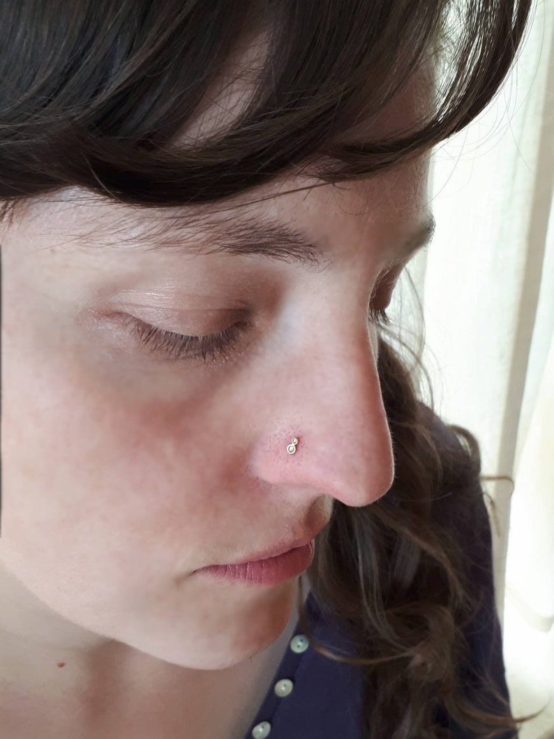 Helix Piercing Tragu Earrings Nose Screw Tiny Nose Stud Gold Nose Stud 22g Silver Nose Stud India Nose Stud Rose Gold Nose Screw