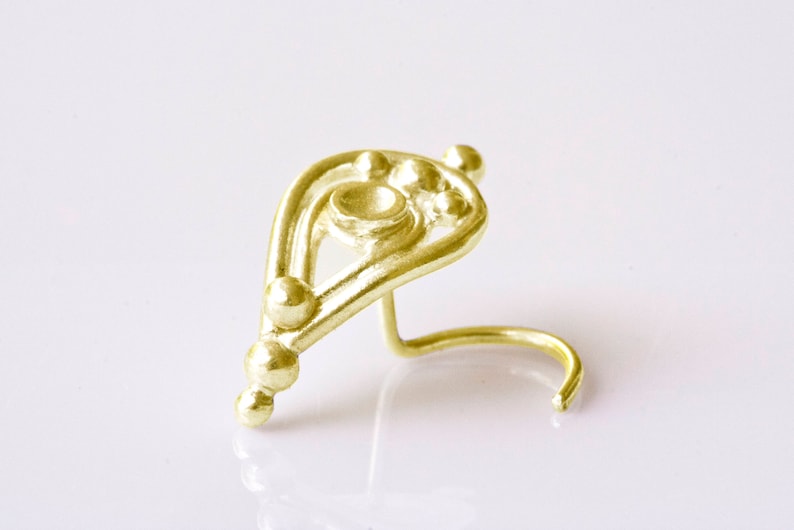 Drop Nose Stud 22g Nose Stud Indian Jewelry Rose Gold Screw Tragu Earring Gold Nose stud Nose stud Teardrop Stud Helix Piercing