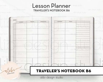 b6 workout tracker etsy