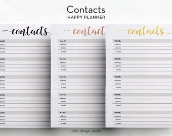 refillable address book etsy