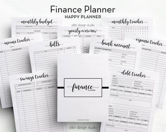 finance planner budget planner expense tracker income etsy