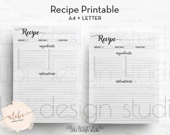 recipe binder etsy