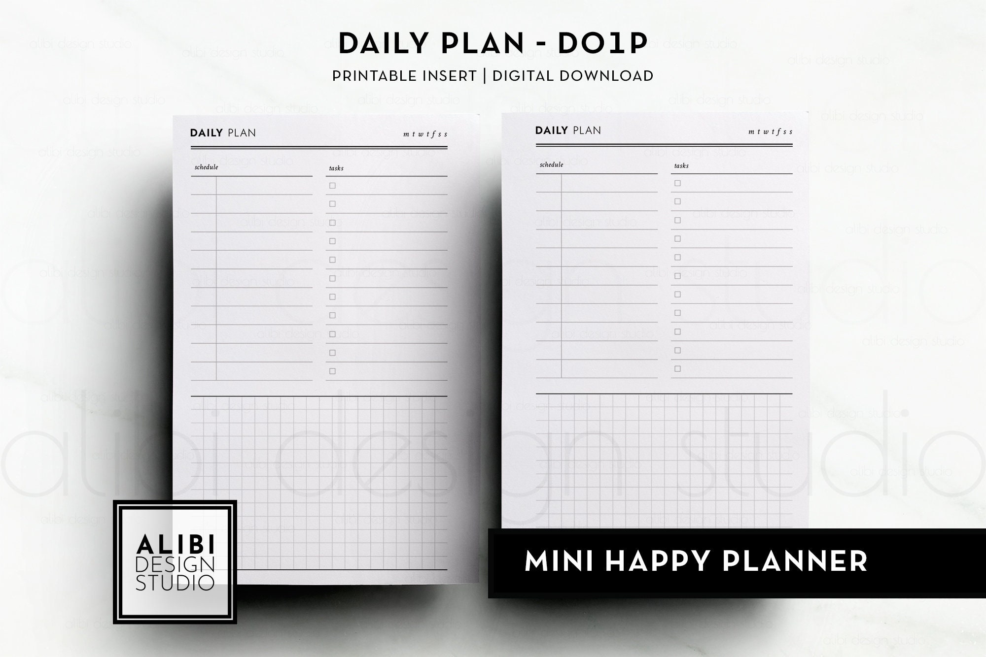 mini daily planner