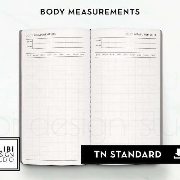 Workout Log Travelers Notebook Etsy