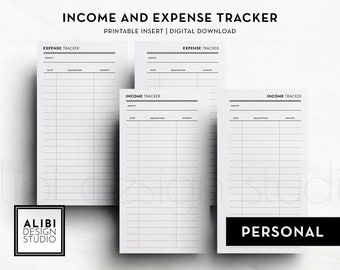 Personal Budget Planner Expense Tracker Income Tracker Financial Planner Personal Printable Planner Inserts
