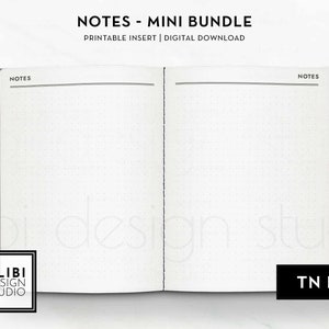 B6 TN, Basic Notes Bundle Notes Paper Grid Paper Dot Paper Lined Paper ...