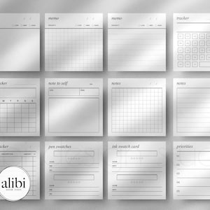 Printable Sticky Notes, Sticky Notes Template, 3 X 3 Printable Planner ...