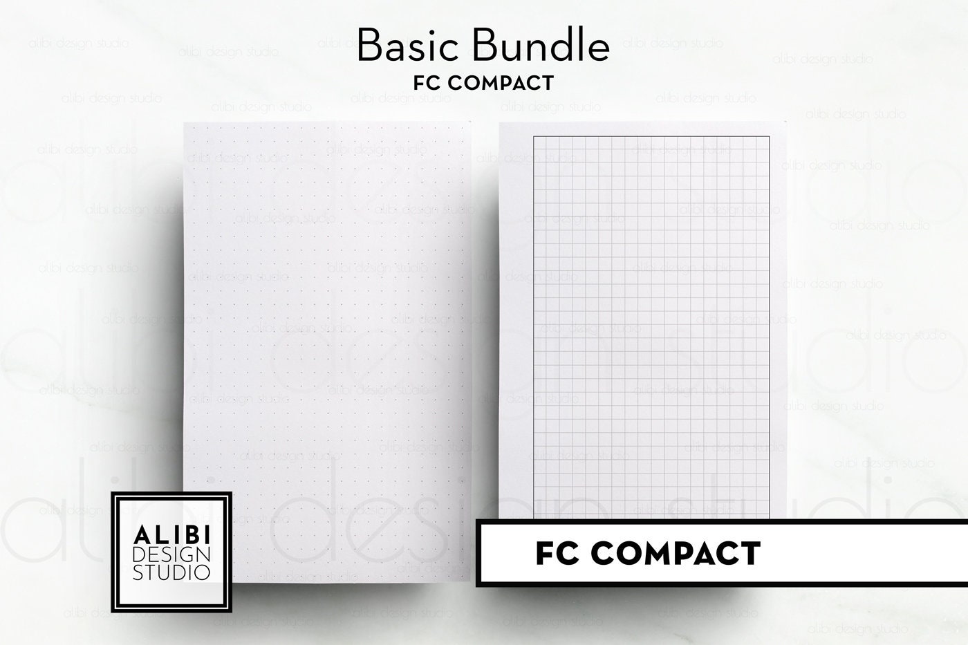FC Compact Basic Bundle Grid Paper Dot Grid Paper Lined Paper Etsy