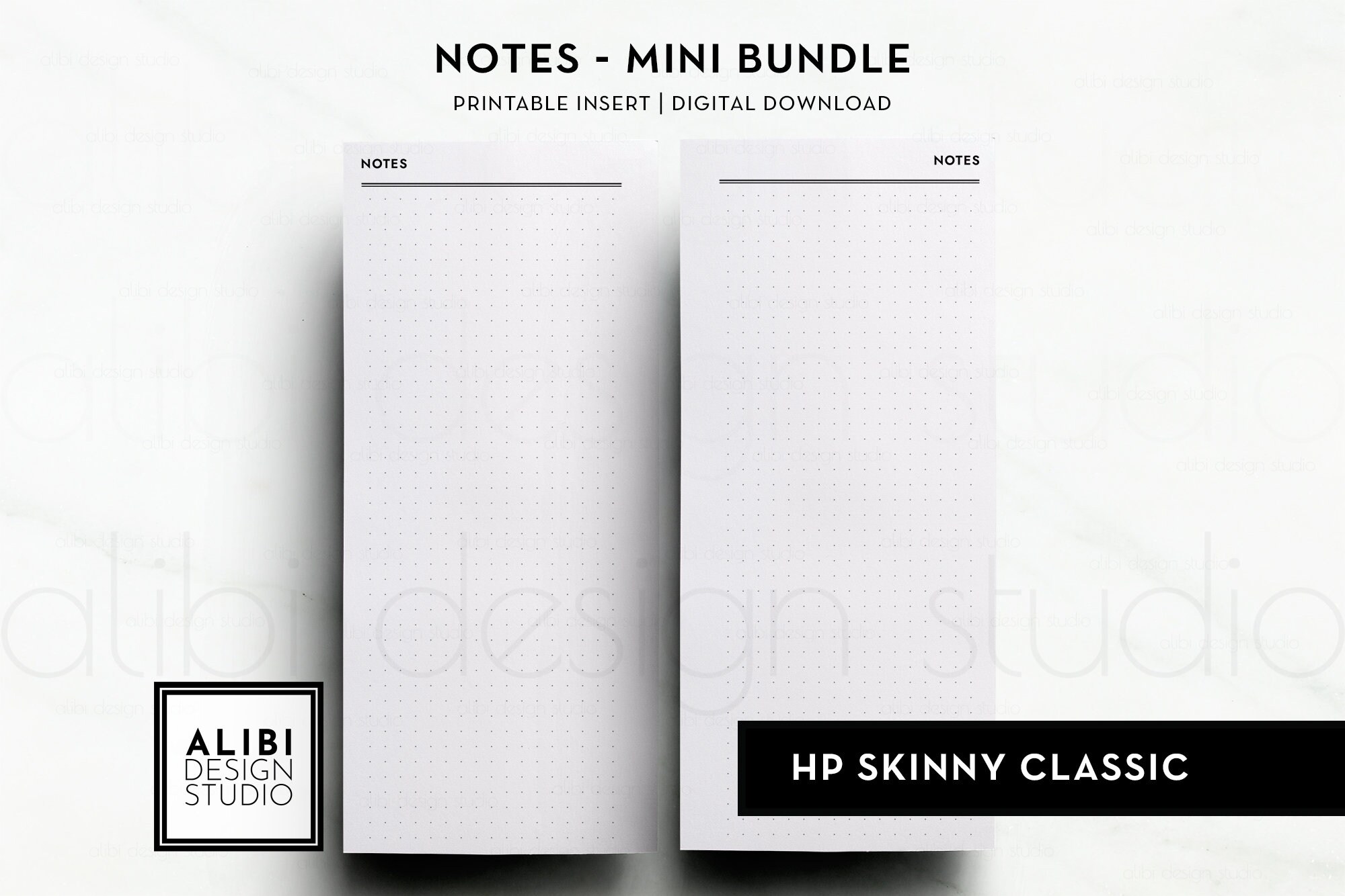 Skinny Notes Skinny Classic Happy Planner, Basic Notes Bundle Notes Paper Grid Paper ...