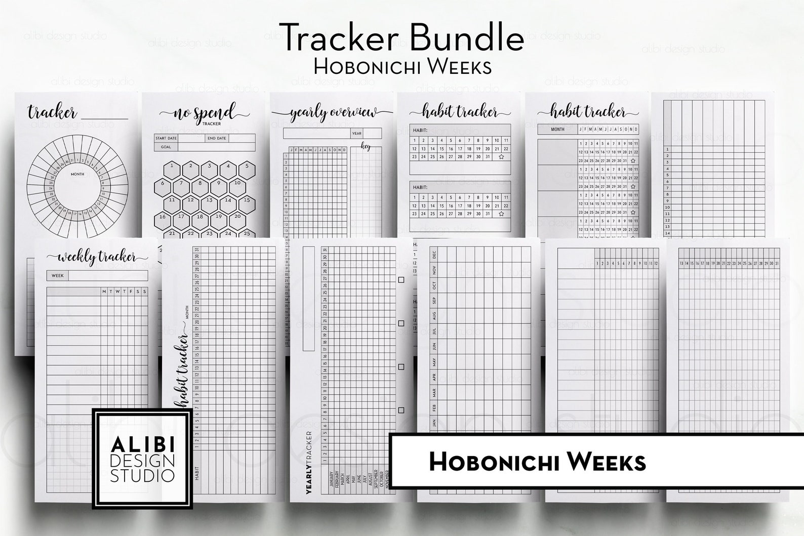 Hobonichi Weeks Habit Tracker Monthly Planner Hobo Weeks Printable ...