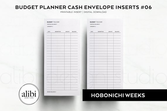 Hobonichi Weeks Planner Stencil & Bookmark 