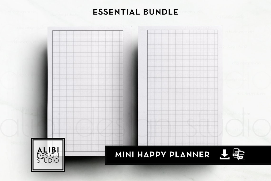 hp mini grid paper dot grid lined paper mini happy planner