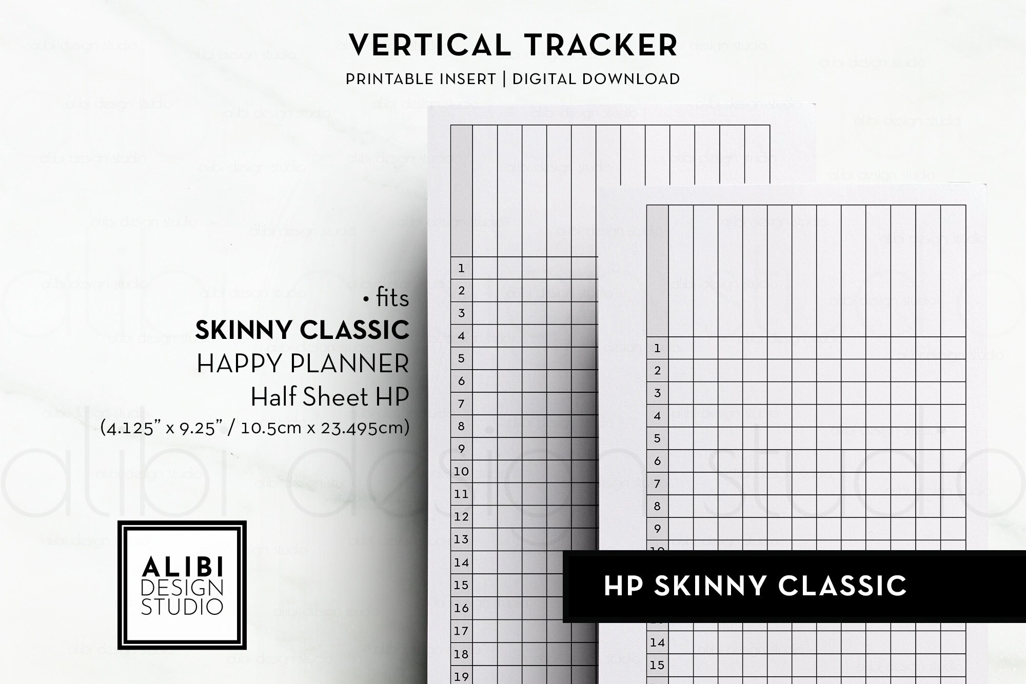 Skinny Classic Happy Planner Habit Tracker Monthly Planner | Etsy