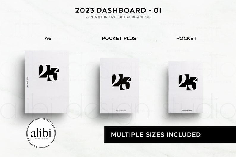 2023 Printable Dashboard Planner Accessories Printable Planner Etsy