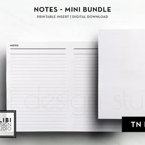 B6 TN, Basic Notes Bundle Notes Paper Grid Paper Dot Paper Lined Paper ...