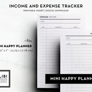HP MINI Budget Planner Expense Tracker Income Tracker Financial Planner ...