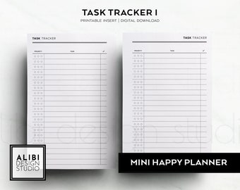 HP MINI Task Tracker Project Planner Goal Planner Productivity Planner MINI Happy Planner Printable Planner Inserts