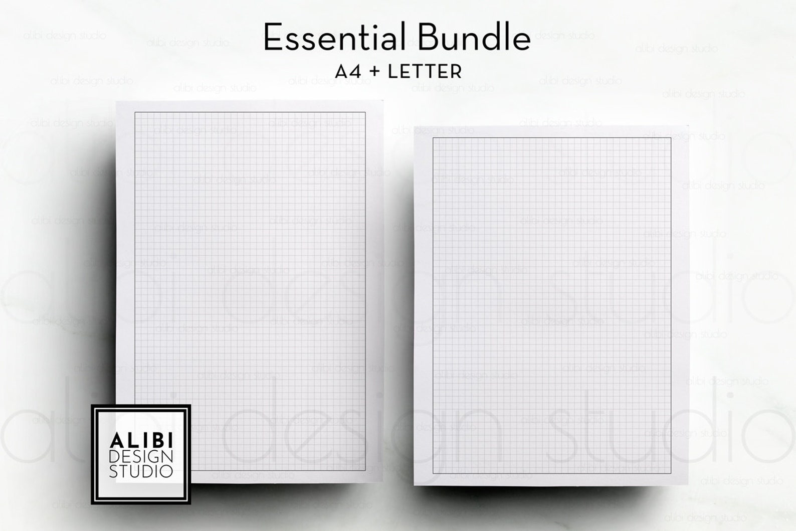A4 US Letter Basic Bundle Grid Paper Dot Grid Paper Lined - Etsy