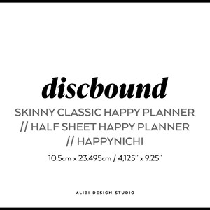 Skinny Classic Happy Planner Habit Tracker Weekly Planner Routine ...