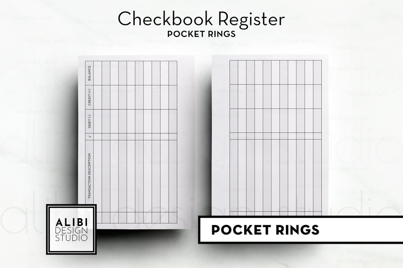 Pocket Checkbook Register Finance Planner Budget Planner | Etsy