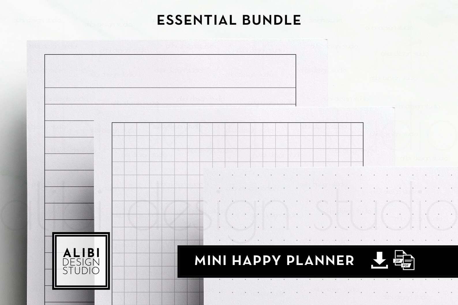 hp mini grid paper dot grid lined paper mini happy planner