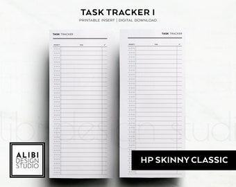 Skinny Classic Happy Planner Task Tracker Task Triage Project Planner Task Management Productivity Planner HP Half Sheet Printable Inserts