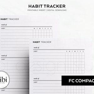 FC Compact Habit Tracker Weekly Planner Routine Tracker Franklin Covey ...