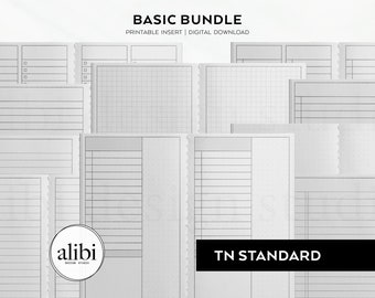 Puede incluir: Un conjunto de insertos de planificador imprimibles para una libreta de viaje. Los insertos incluyen una variedad de diseños, incluyendo páginas rayadas, cuadriculadas y en blanco. Los insertos están diseñados para ser utilizados con una libreta de viaje estándar.