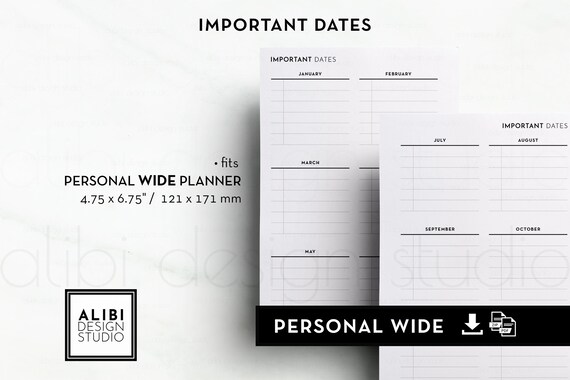 Yearly Overview Birthday Calendar Future Log Printable Planner Inserts Financial Planner Upcoming Expenses Important Dates Personal WIDE Yearly Overview Birthday Calendar Future Log Printable Planner Inserts Financial Planner Upcoming Expenses Important Dates Personal WIDE