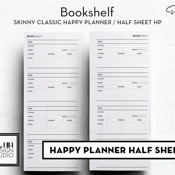 Bookshelf List - Etsy