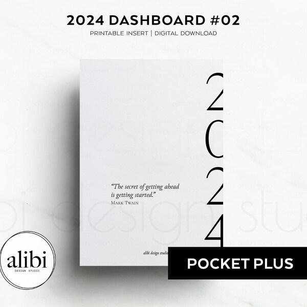 Pocket Plus 2024 Planner Dashboard, Printable Dashboard Planner Accessories PDF Template Pocket XL Printable Planner