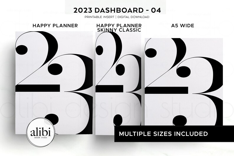 2023 Printable Dashboard Planner Accessories Printable Planner Etsy
