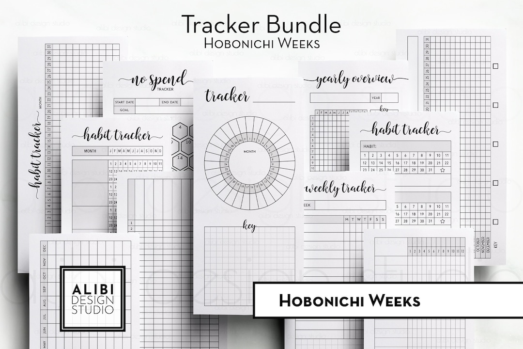 Hobonichi Weeks Habit Tracker Monthly Planner Hobo Weeks Printable ...