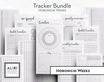 Hobonichi Weeks Habit Tracker Monthly Planner Hobo Weeks Printable Planner Inserts Health Tracker Recurring Tasks Finance Mood Journal