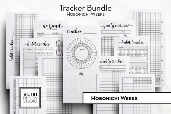 Hobonichi Weeks Habit Tracker Monthly Planner Hobo Weeks Printable Planner Inserts Health Tracker Recurring Tasks Finance Mood Journal