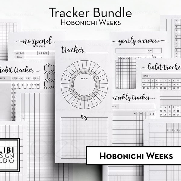 Hobonichi Weeks Habit Tracker Monthly Planner Hobo Weeks Printable Planner Inserts Health Tracker Recurring Tasks Finance Mood Journal
