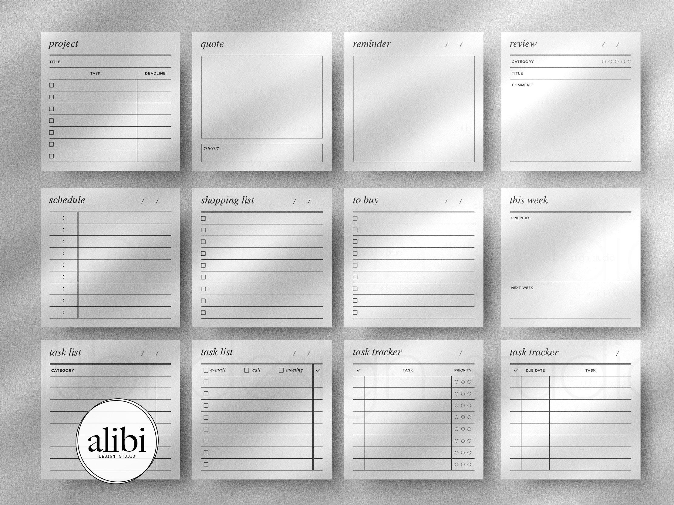 Extra Large Sticky Notes Unique & Pretty Abstract Design To-do List for  Planning Daily and Weekly Projects, 10 X 6 Free U.S. Shipping 