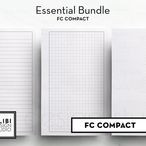 FRANKLIN COVEY Compact Inserts Printable Daily Grid Set A Etsy