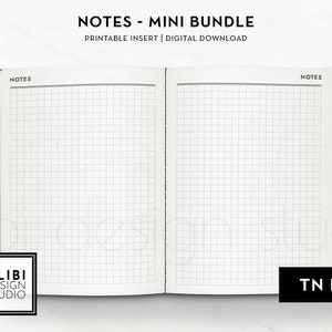 B6 TN, Basic Notes Bundle Notes Paper Grid Paper Dot Paper Lined Paper ...
