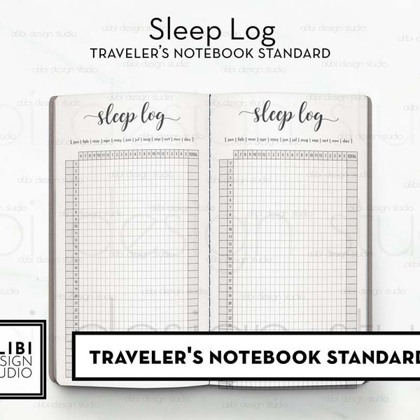 Sleep Tracker Notebook Etsy sleep-tracker-notebook-etsy