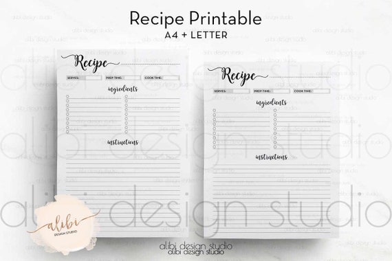 recipe planner recipe book