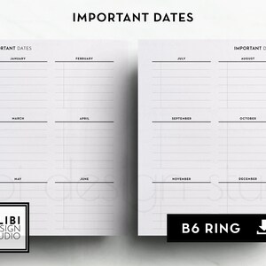 Yearly Overview Birthday Calendar Future Log Printable Planner Inserts Financial Planner Upcoming Expenses Important Dates Personal WIDE Yearly Overview Birthday Calendar Future Log Printable Planner Inserts Financial Planner Upcoming Expenses Important Dates Personal WIDE