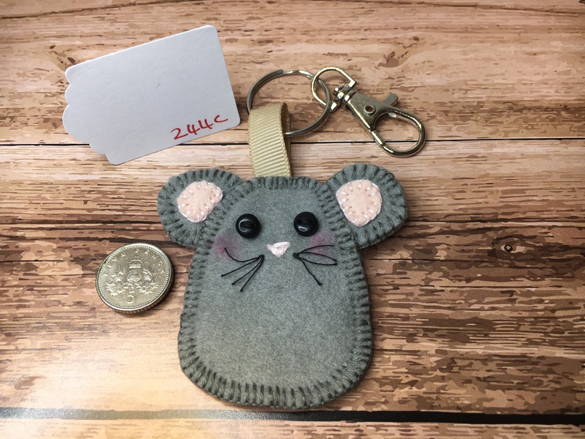 Adorable mouse keyring fun novelty key ring Etsy