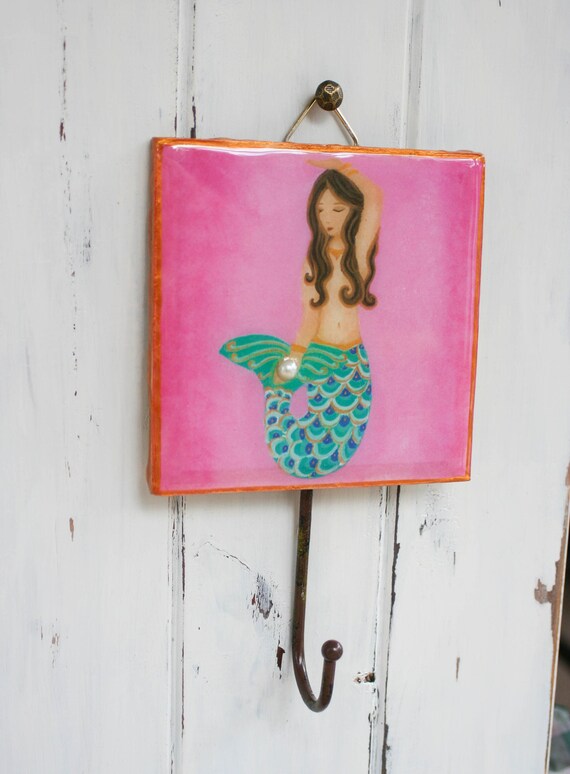 Mermaid Wall Hook Home Decor Housewarming Gift Thank You Etsy