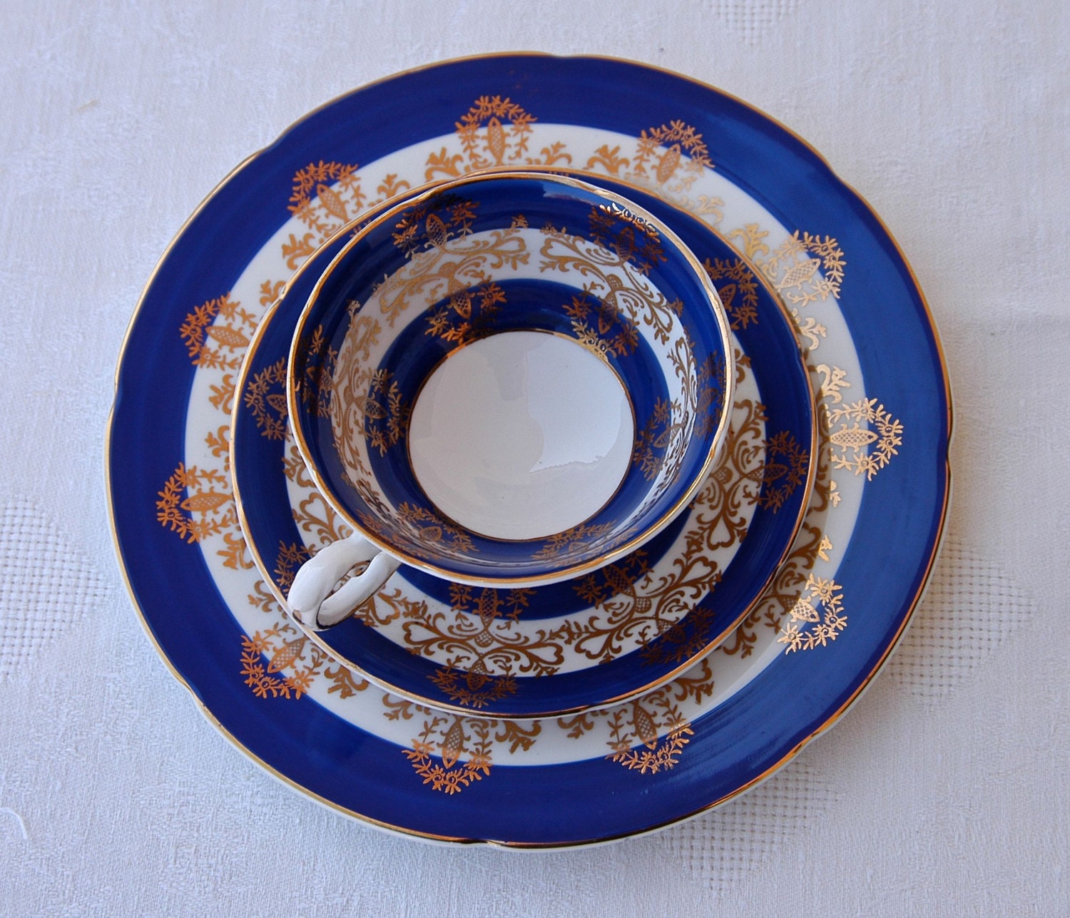 Royal Grafton Fine Bone China set of two hand painted Tea Etsy