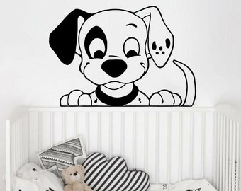 Above Crib Wall Decal Boy Nursery. Dalmatian Dog Wall Decal. Kids Wall Decor. Play Room Wall Decal Animal